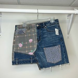 NWT UO‎ BDG Patchwork Denim Skirt- M